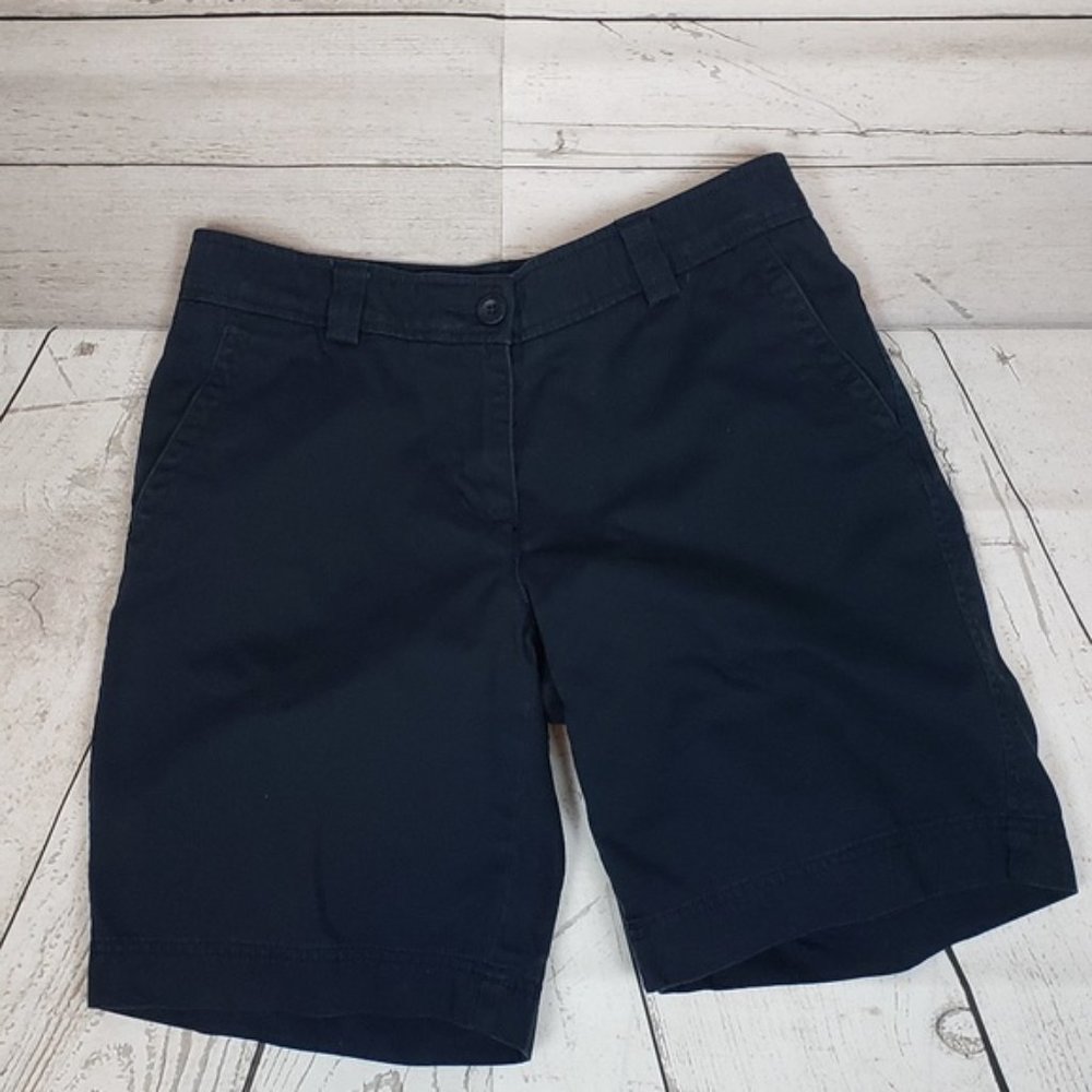 L.L. Bean Navy Bermuda Shorts